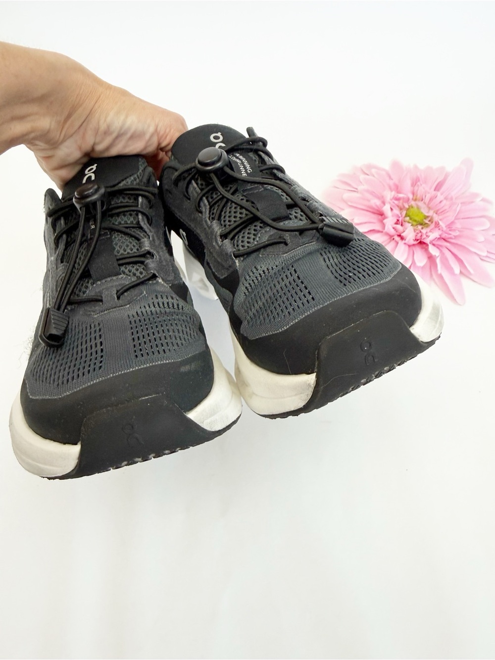 On Running Cloudrunner Eclipse Black White On Cloud Sneakers Running Shoes - Picture 4 of 10